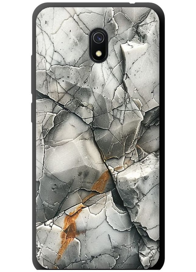 TPU чорний чохол 'Сірий мармур' для Endorphone Xiaomi Redmi 8A (285108746)