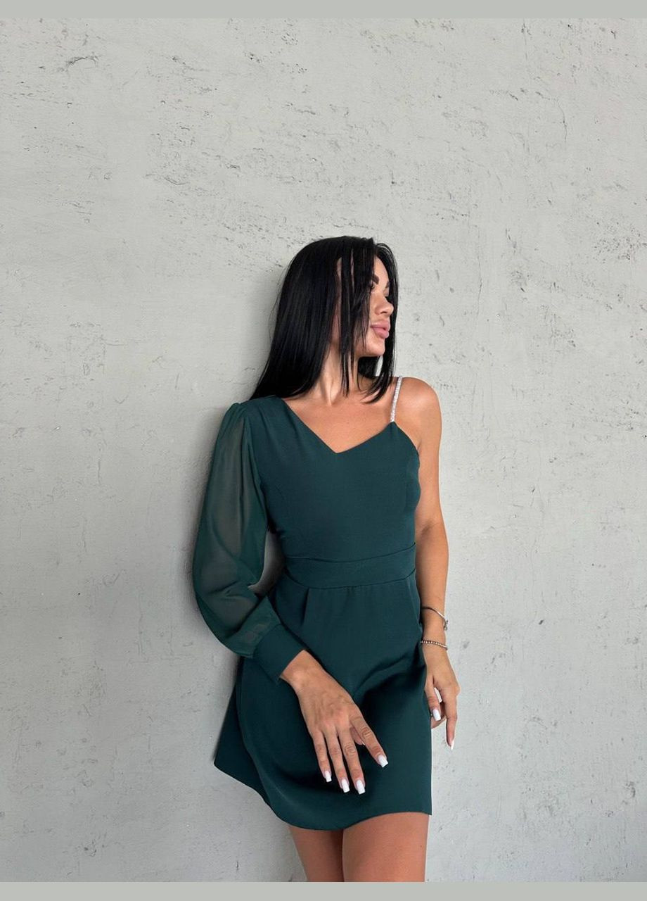 Зелена повсякденний сукня DK/DL Мода без кордонів однотонна