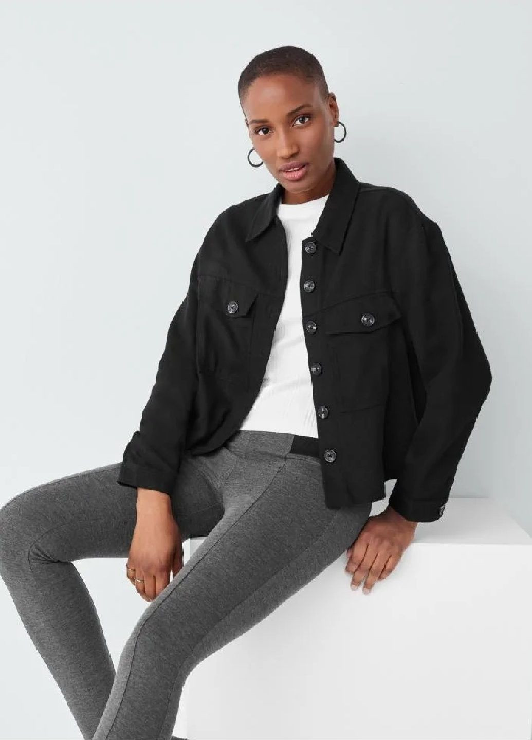 Чорна демісезонна куртка Esmara