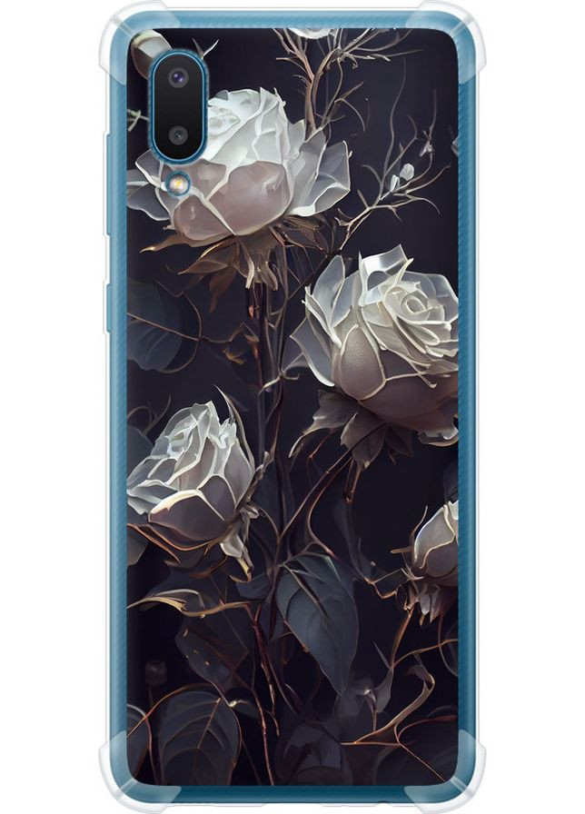 Силіконовий протиударний с посиленими кутами чохол 'Троянди 2' для Endorphone Samsung Galaxy A02 A022G (258566535)