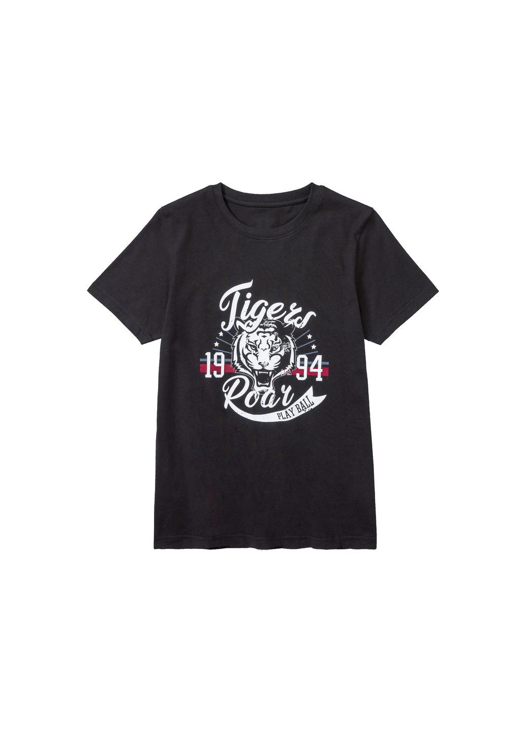 Чорна демісезонна футболка бавовняна для хлопчика 408589 чорний Pepperts