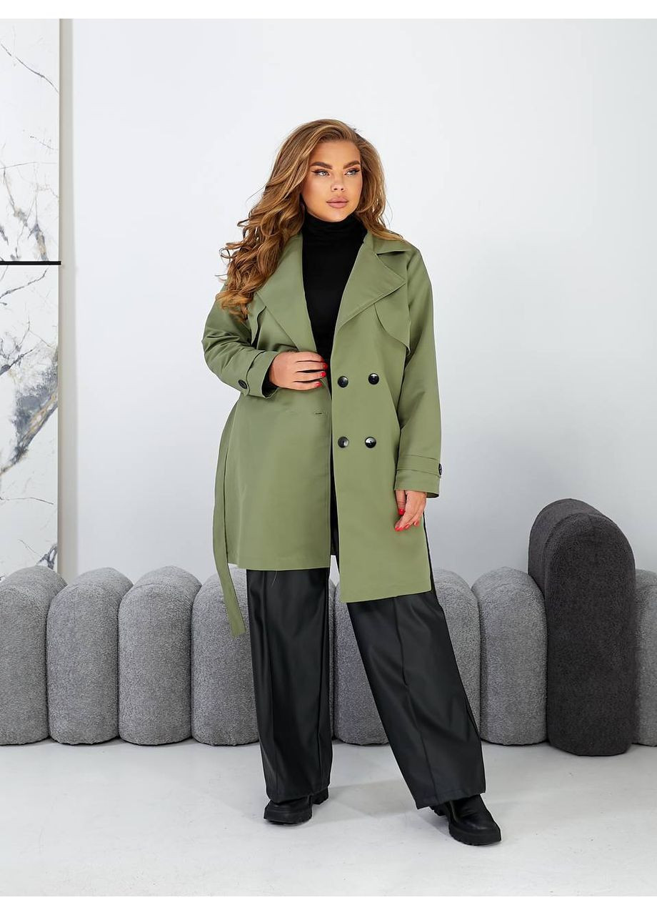 Женский кофта с поясом Україна тренчкот на пуговицах демисезон (361856389)