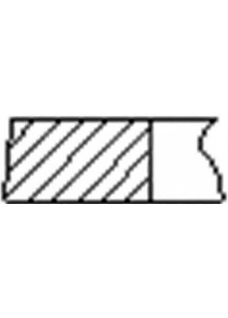 Кольца поршневые (1CYL) PSA/FIAT 70.0 (1.5/1.5/3) 1.0/1.1 TU9/TU9M/156A2 FR10-206200 Freccia (368533302)