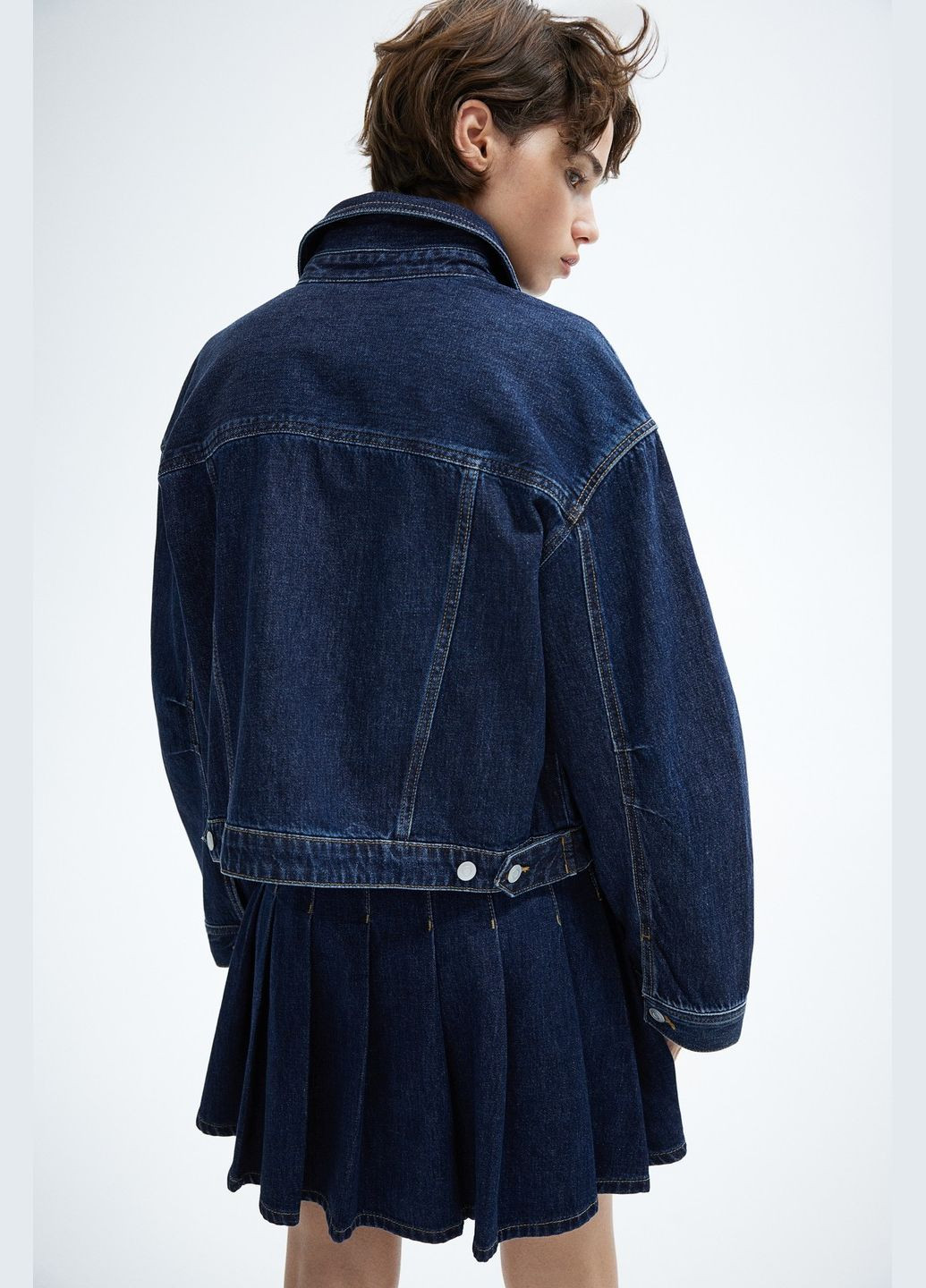 Прозора демісезонна куртка джинсова H&M