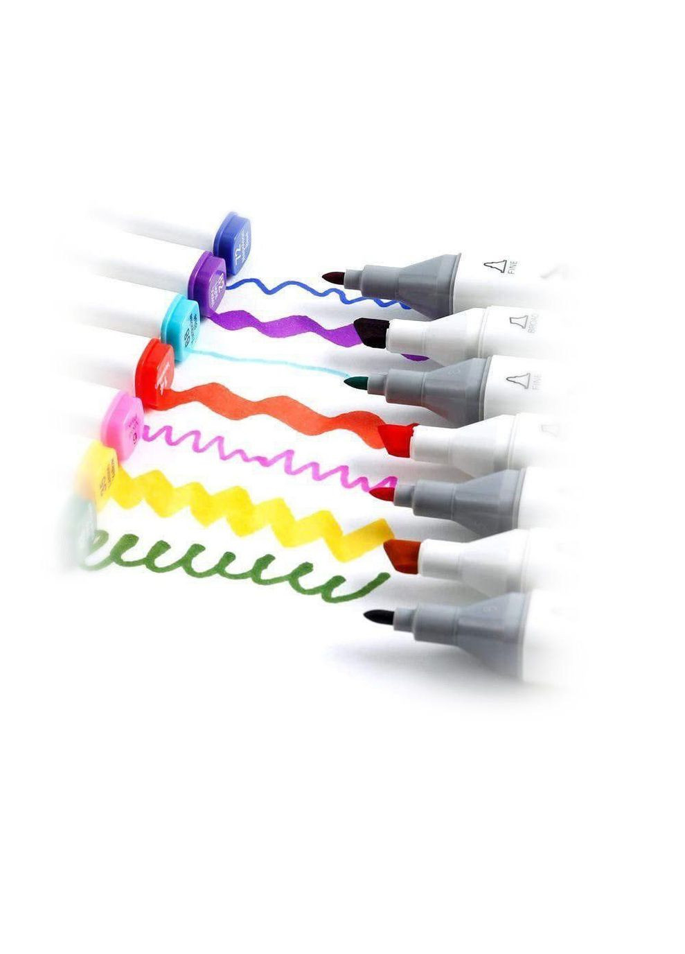 Набор двусторонних маркеров Smooth для скетчинга на спиртовой основе 48 штук Разноцветные Touch (316685427)