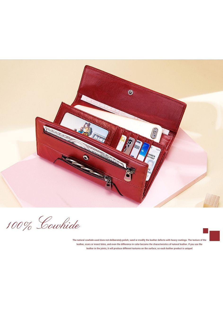 Гаманець Клатч жіночий шкіряний стильний червоний Me BP 931 Red (363555555)