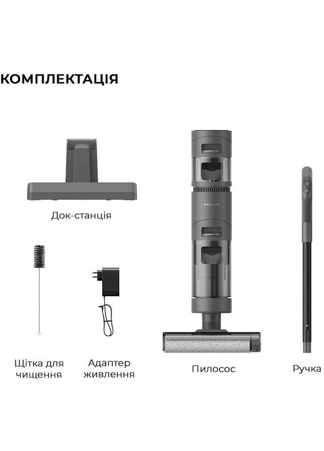 Миючий пилосос Wet & Dry Vacuum Cleaner H11 Core Dreame (360424697)