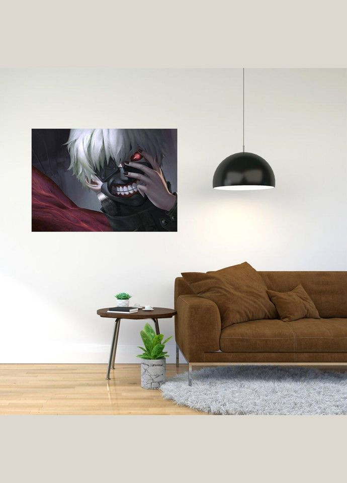 Плакат- з принтом "Tokyo Ghoul - Токійський гуль (манга у жанрі темного фентезі аніме) 5" A2 Кавун постер (316208384)