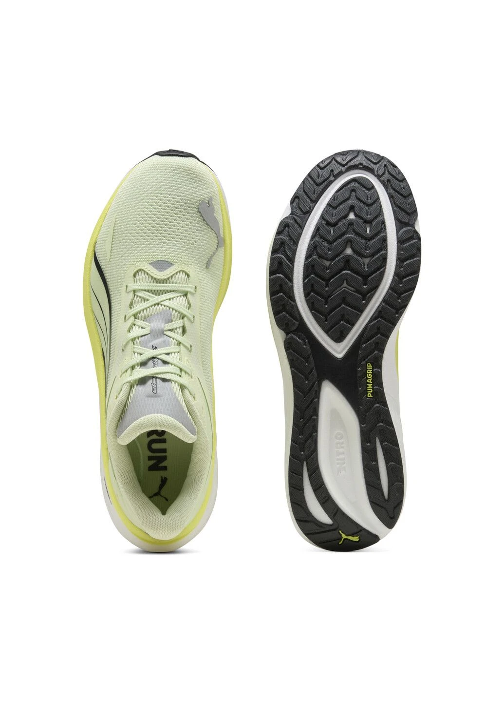 Зелені кросівки electrify nitro™ 4 running shoes men всесезон Puma