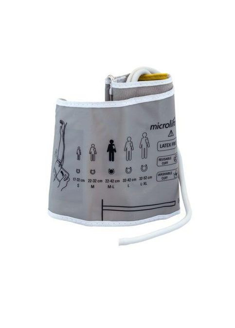 Манжета оригінал 22-42см + коннектор для автоматичних та напівавтоматичних тонометрів з однією трубкою біла Microlife (296930572)