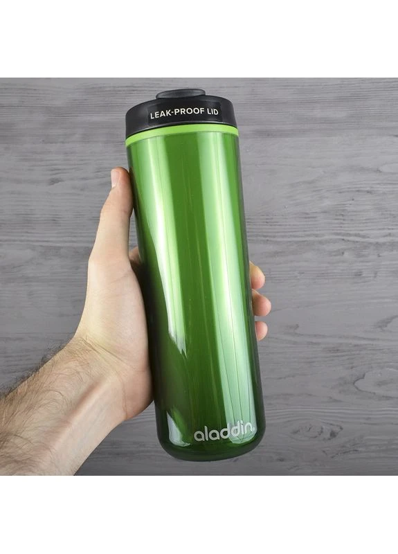 Термокружка Insulated Travel Mug (0.47 л), зеленая, с клапаном, герметичная, 3 часа сохранения температуры, съемная крышка Aladdin (396649147)