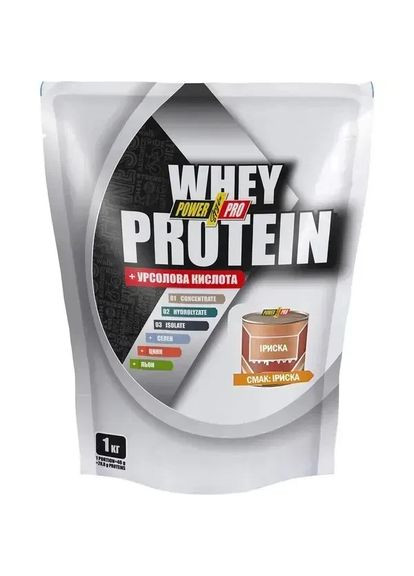 Сироватковий протеїн Whey Protein + урсолова кислота іриска, 1000 г Power Pro (361116816)