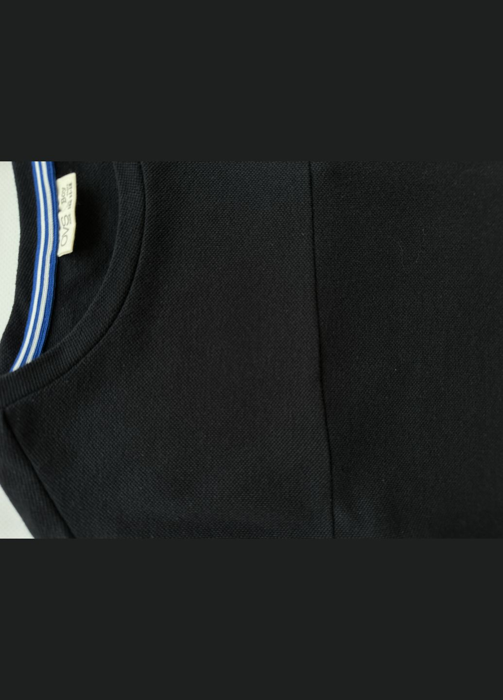 Черная летняя футболка для парня черная с карманом 2000-70 (152 см) OVS