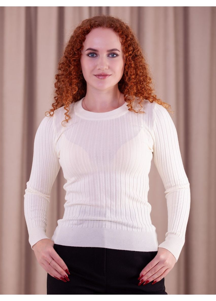 Молочний демісезонний джемпер FashionYouWant