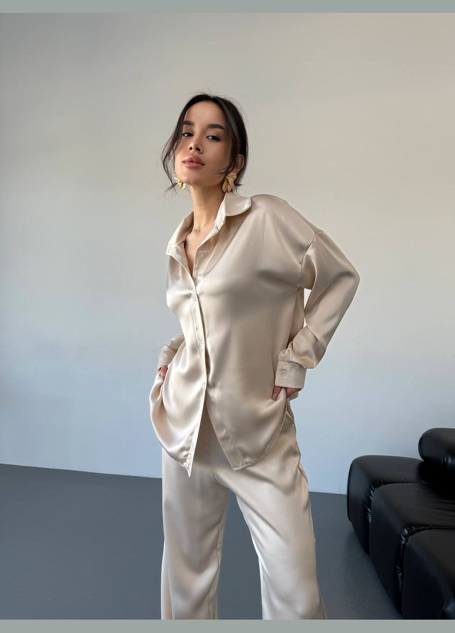 Шелковый костюм в бельевом стиле Adelante (321999852)