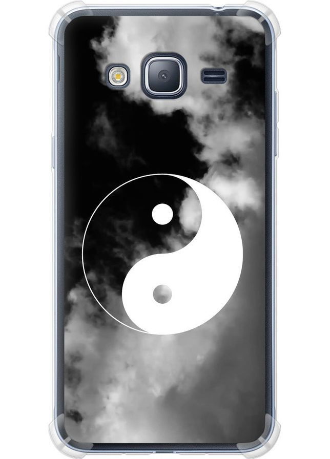 Силикон с усиленными углами чехол 'Инь и Янь' для Endorphone Samsung Galaxy J3 Duos (2016) J320H (366870791)