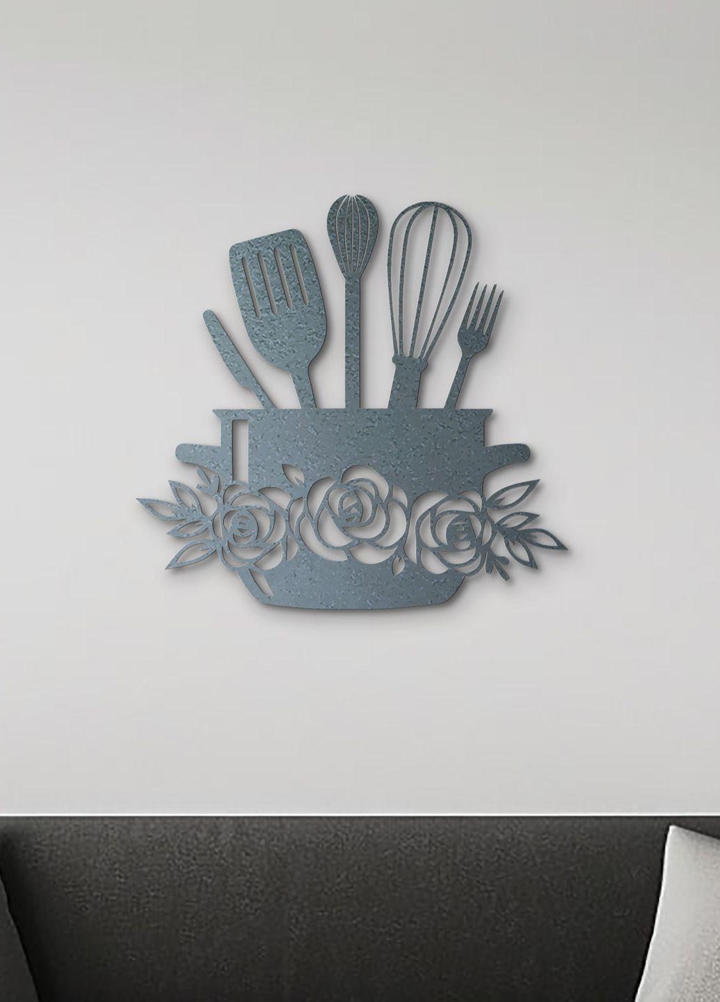 Декоративное панно из дерева, интерьерная картина на стену "Кастрюля хозяйки", стиль минимализм 25х25 см Woodyard (292013674)