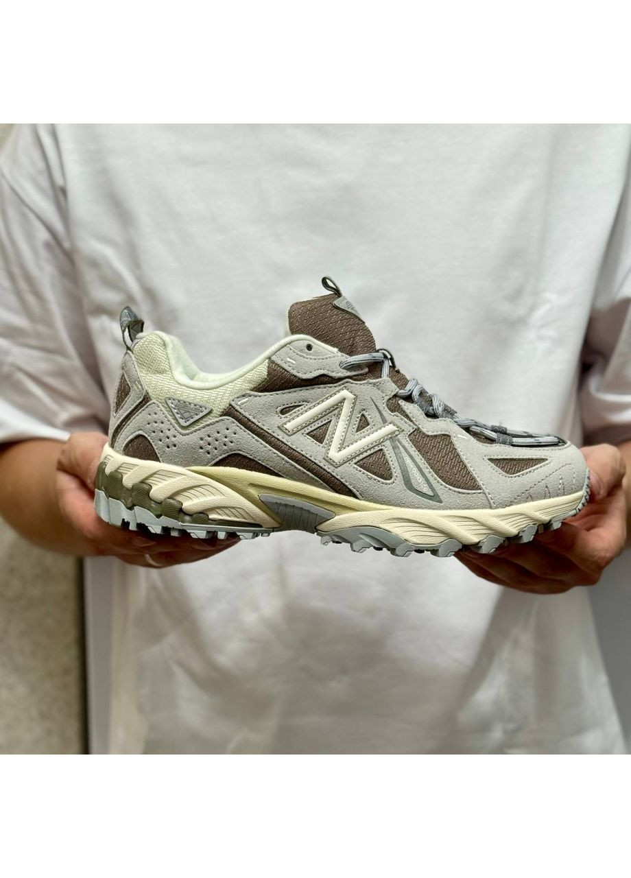 Светло-коричневые демисезонные кроссовки new balance 610 brighton grey mushroom ml610te No Brand