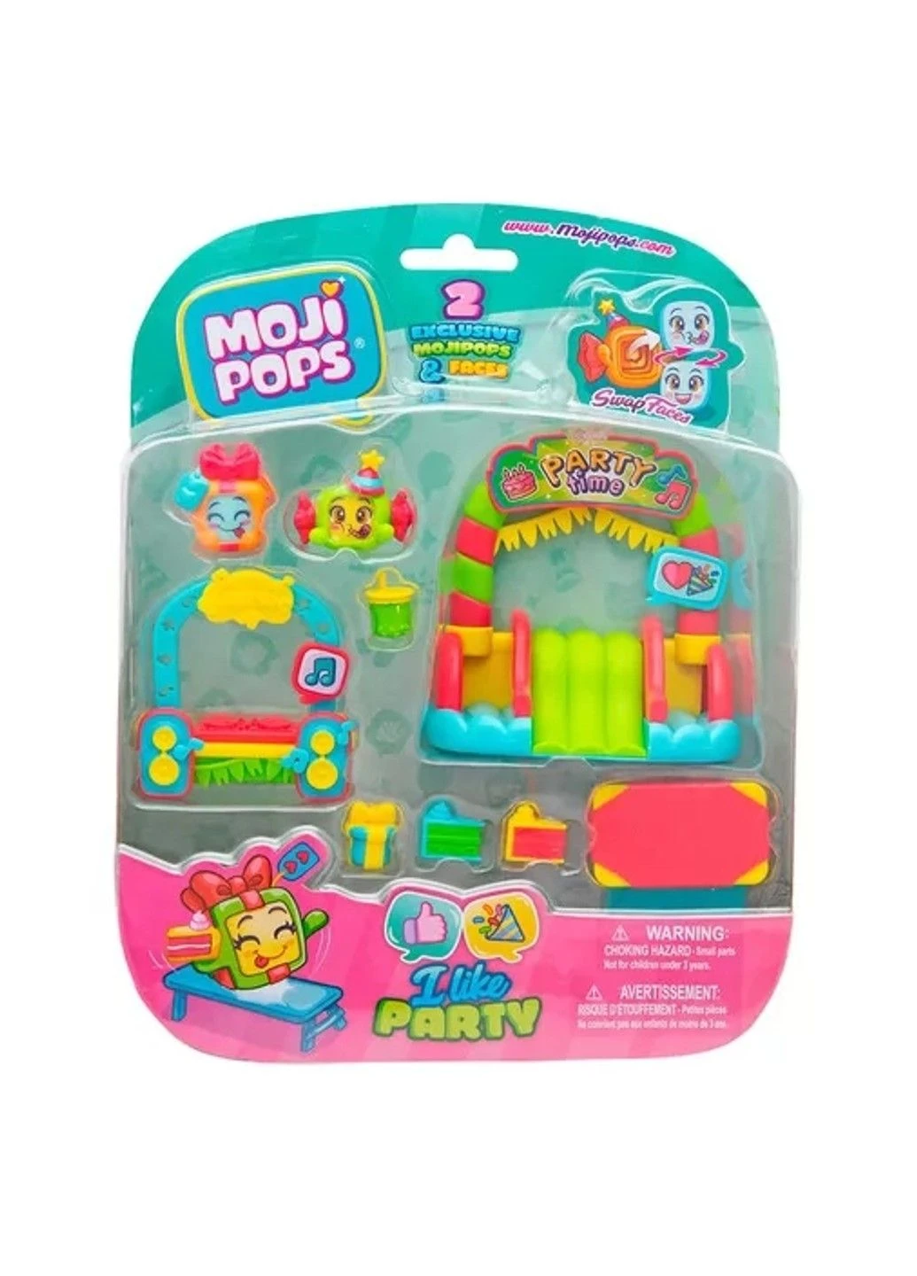 Игровой набор – ВЕЧЕРИНКА (2 фигурки, аксессуары) Moji Pops (324110063)
