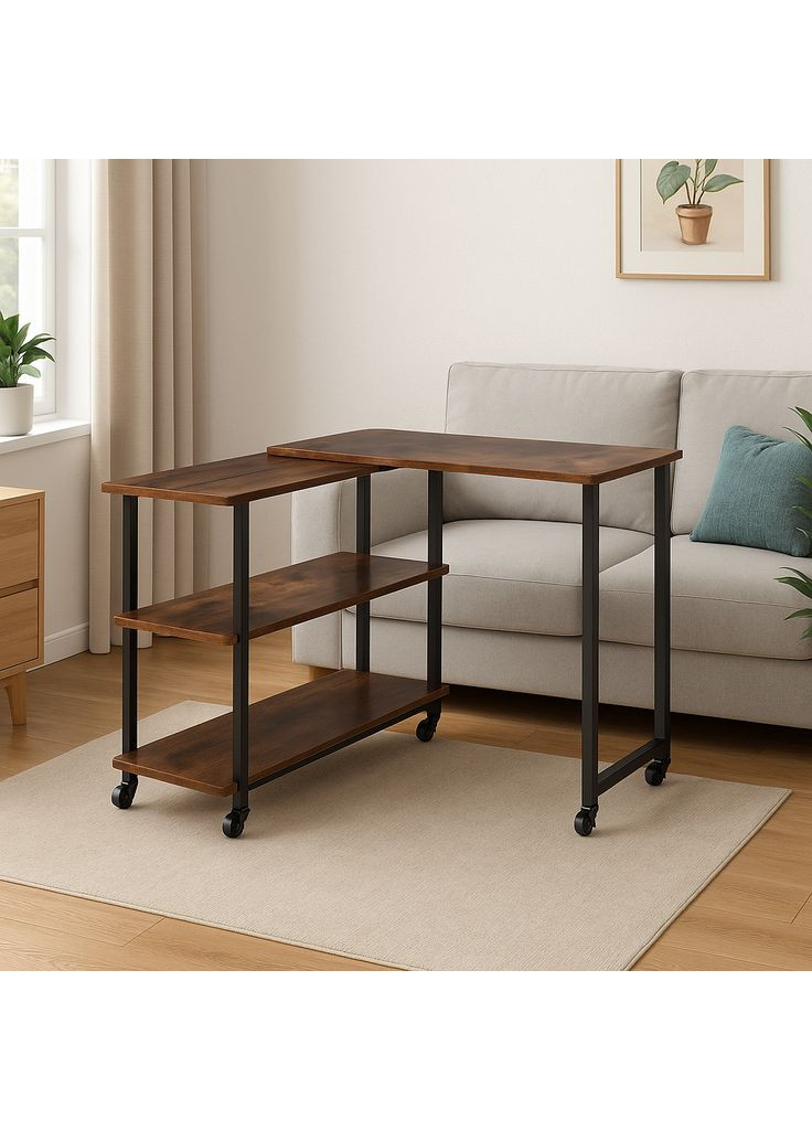 Стіл L-подібний King обертовий в стилі Loft Costway (362028085)