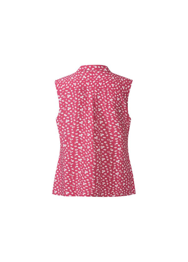 Червона блузка з планкою на гудзиках для жінки lenzing ecovero 371570 36(s) червоний Esmara