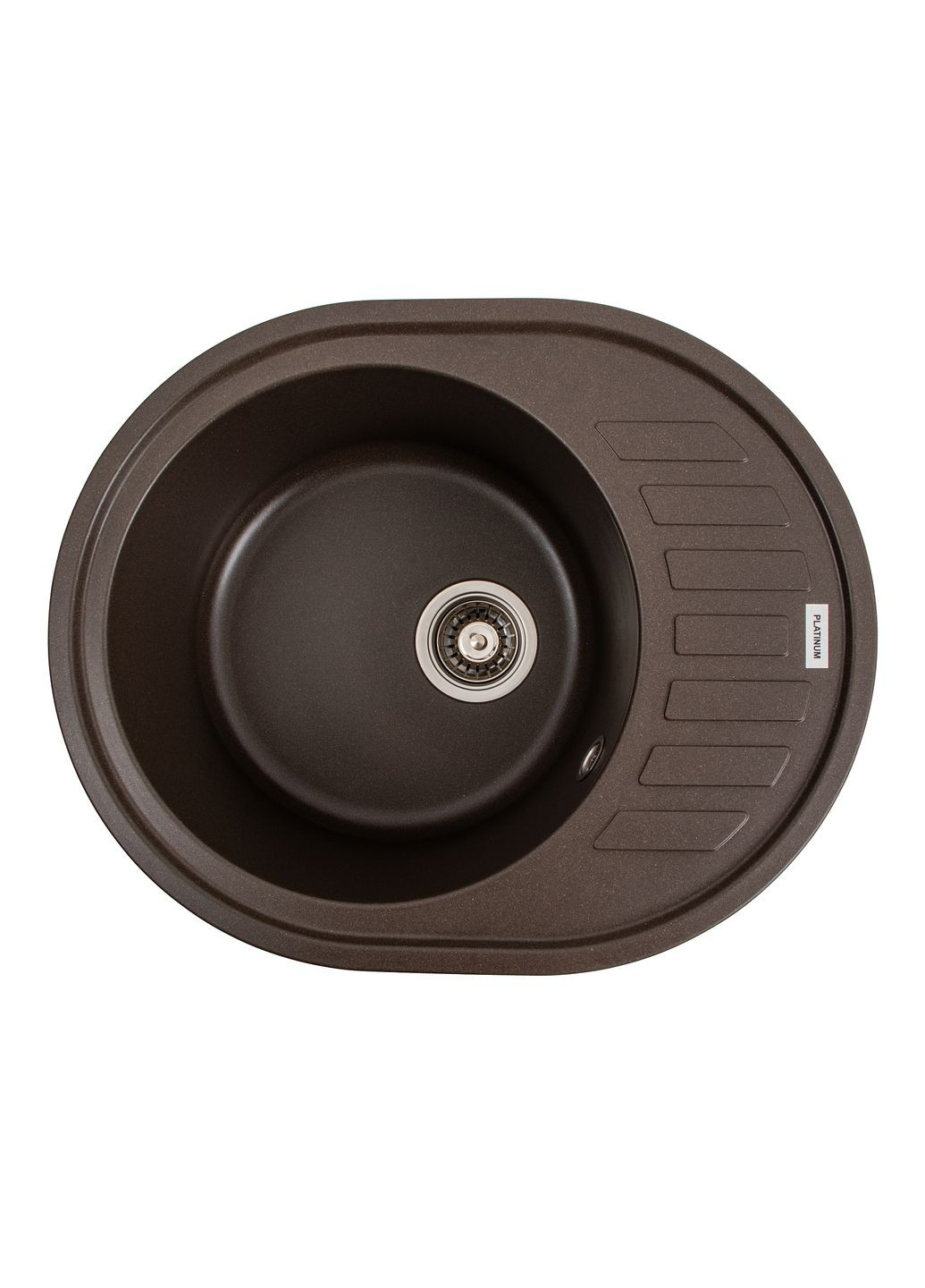 Гранитная мойка для кухни 6250 SOUL матовая Темная скала Platinum (293152532)