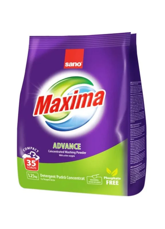 Пральний порошок Maxima Advance 1.25 кг (7290010935314) Sano (400383556)