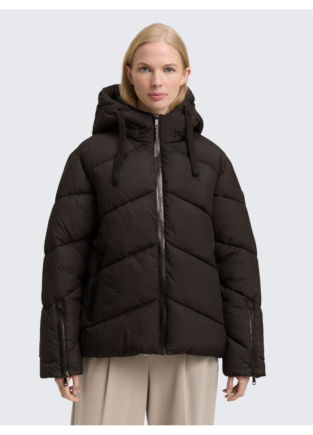 Черный зимний Пуховик Tom Tailor