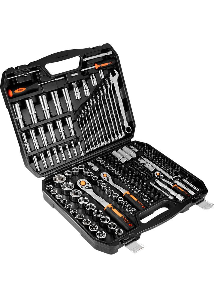 Набор инструментов 1/2", 1/4", 3/8", CrV 219 шт (10-076) Neo Tools (324021593)