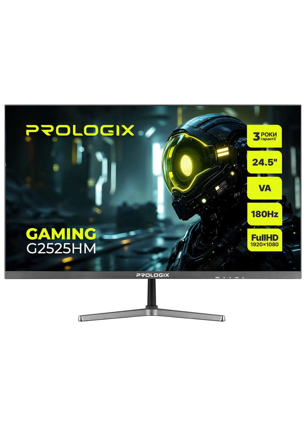 Монітор Gaming 24.5" G2525HM VA Black 180Hz Prologix (362215439)