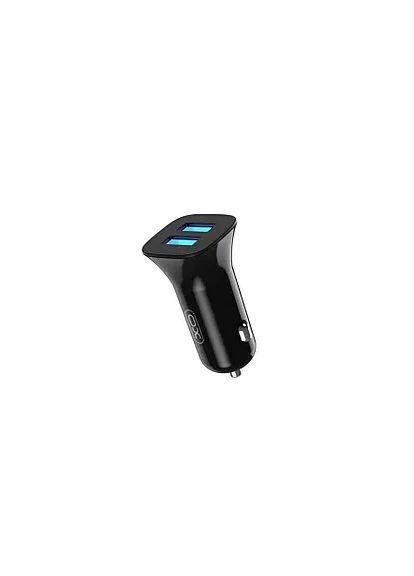 Автомобільний зарядний пристрій CC31 2USB 12W 2.4A Black XO 6522 (400280413)