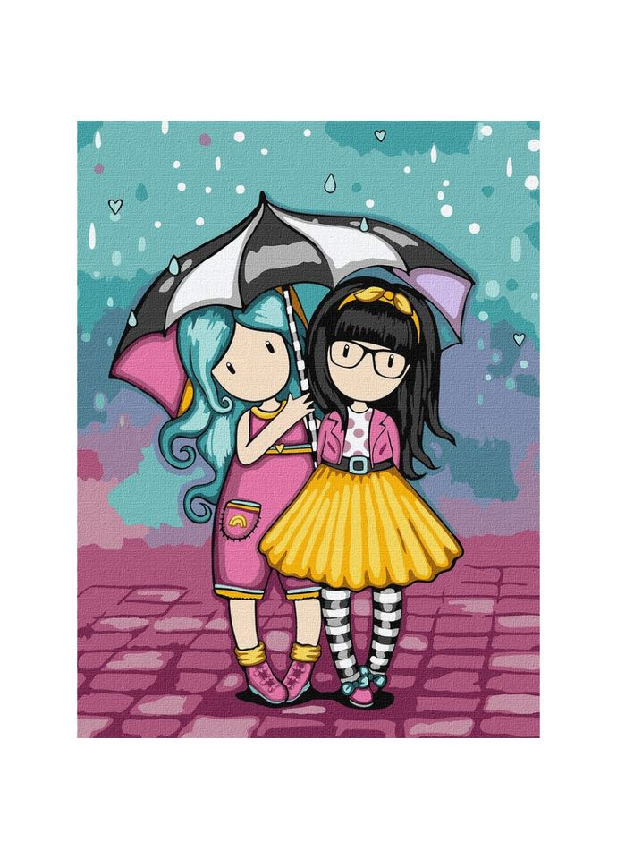 Картина за номерами "Look-Be Kind Santoro Gorjuss Collection" KHO8586, 30х40 см IDEYKA (363174683)