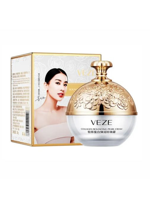 VEZE Крем для лица с коллагеном и жемчугом Collagen Bouncing Pearl Cream 30 г FZ44210 — Крем, Китай (302722565)