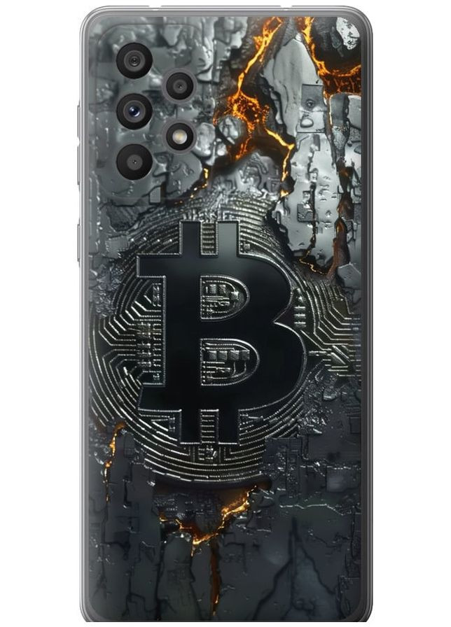 Силиконовый чехол 'Раскаленный биткойн' для Endorphone Samsung Galaxy A73 A736B (289716364)