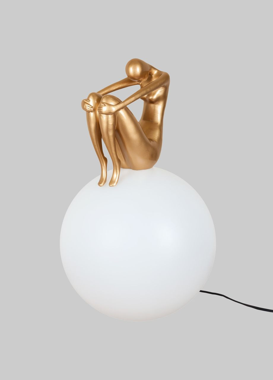 Настольная лампа/ночник с девушкой на 30см шаре "Lady" (999-002 GD) No Brand (370072398)