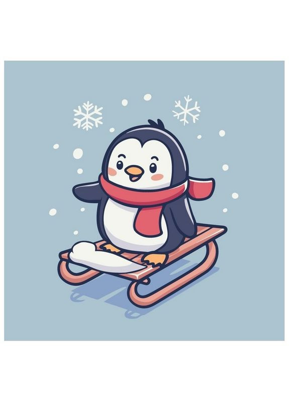 Картина по номерам "Малыш на санках" ©arttem_illustration 15614-AC Art Craft (369679871)