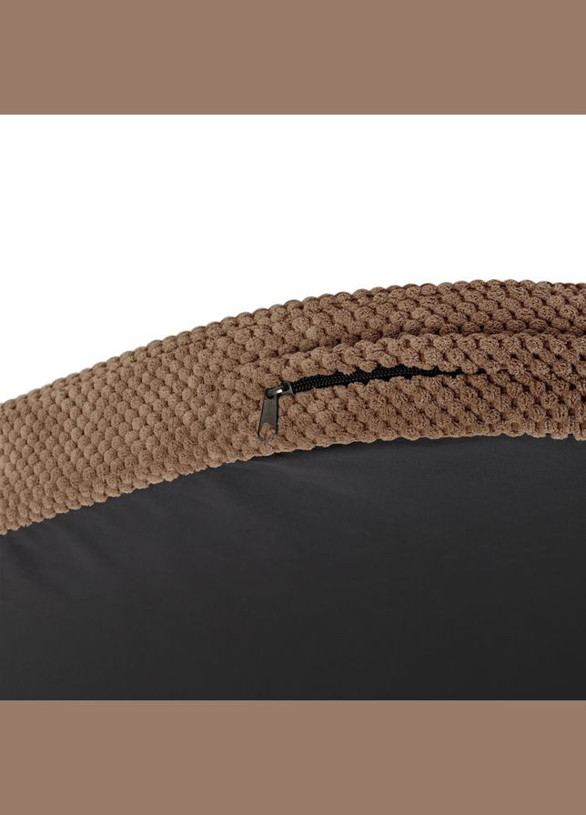 Лежанка для собак Relax, Доріс велюр, зі знімним чохлом, М, Ш 80 см, Дл 55 см, бежевий WAUDOG (329745801)