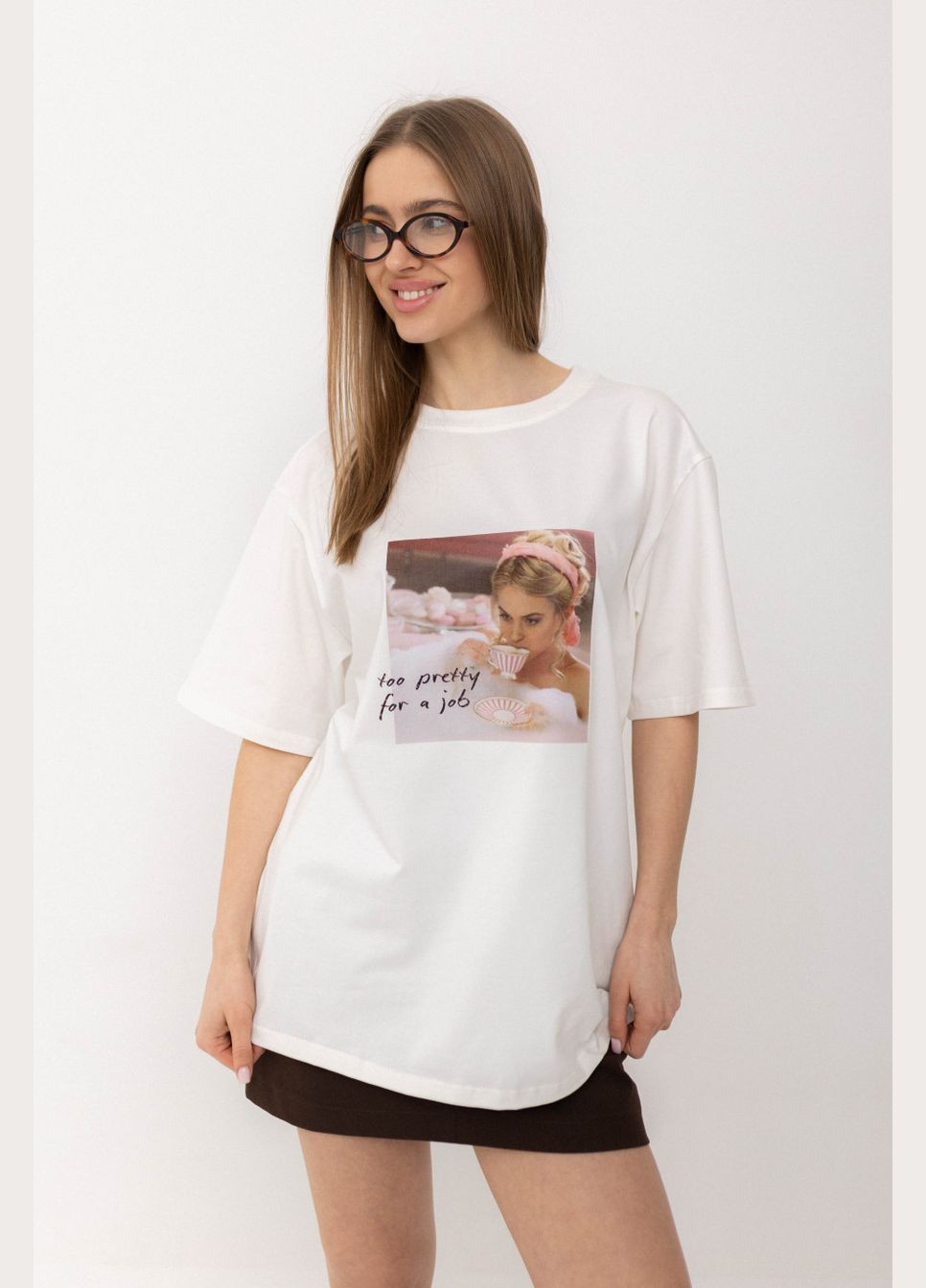 Футболка оверсайз Too pretty Twice - (324270874)