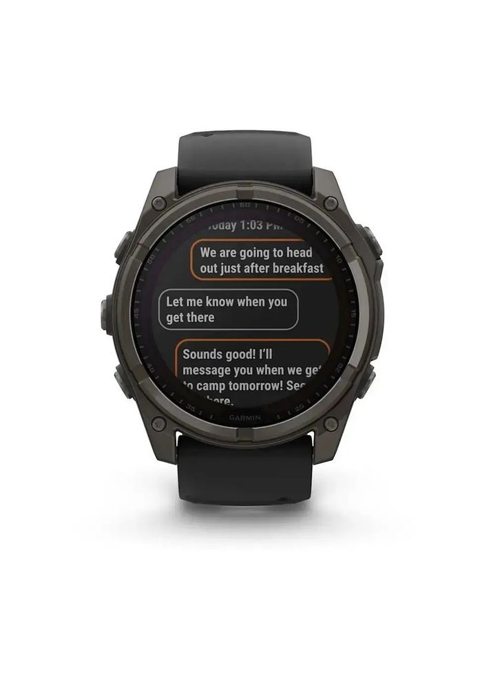 Смарт-годинник fenix 8 51mm,Saph Solar,CrbnGry Ti/Blk,Blk/PblGryBnd Garmin (357435816)
