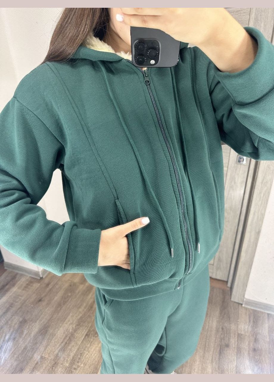 Женский теплый костюм двойка цвет бордо New Trend (304988939)