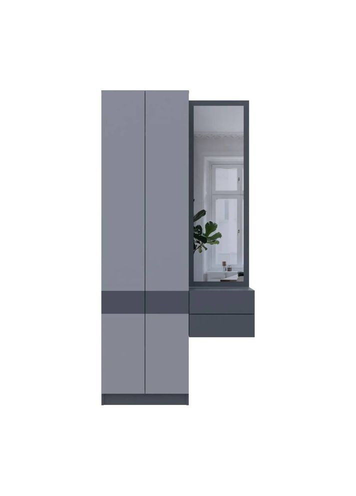 Передпокій Сола (модульний комплект - 2 елементи) / Сірий 105х40х215 (DRS-011746) Doros (361998861)