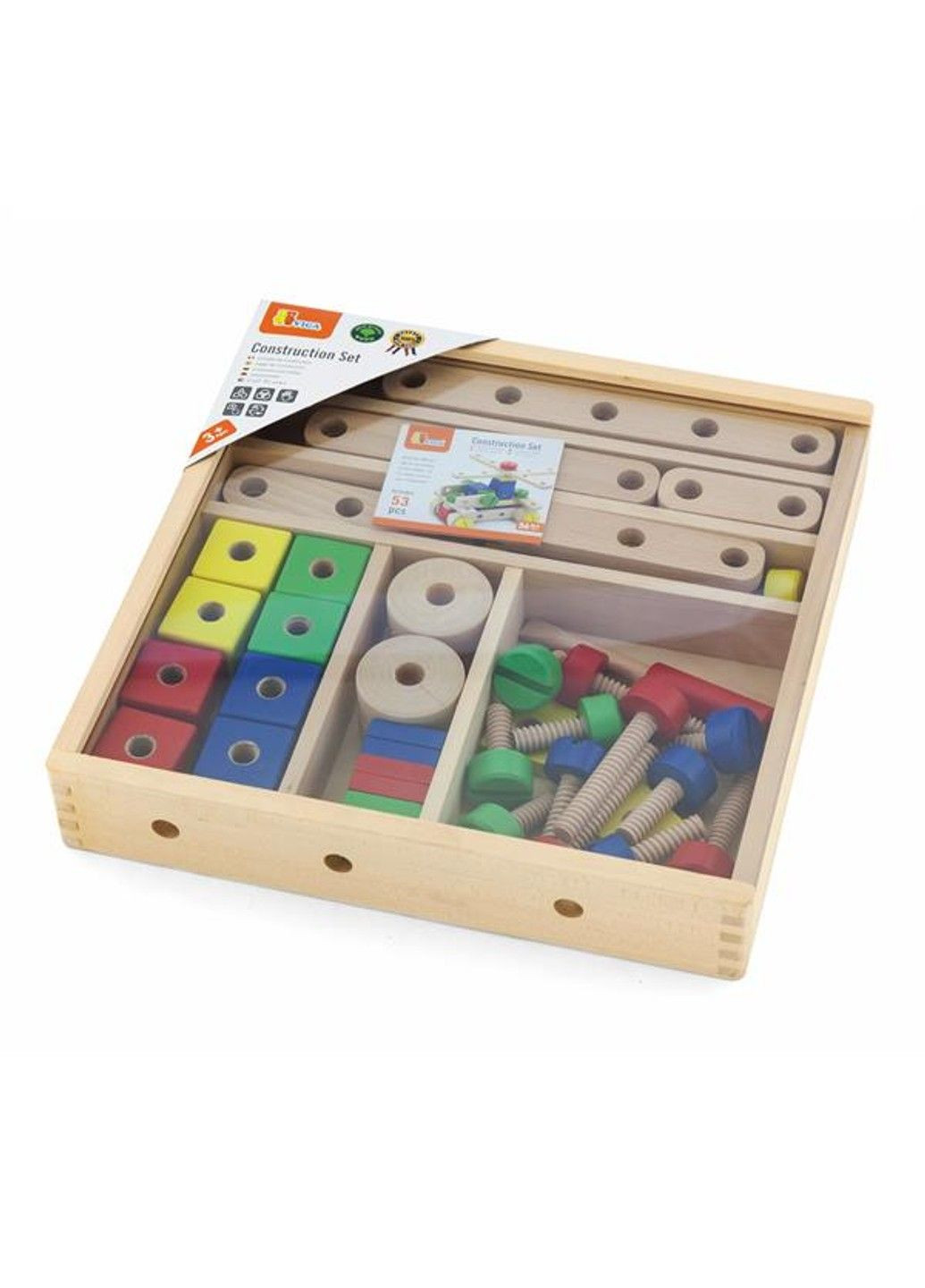 Деревянный конструктор 53 детали (50490) Viga Toys (331299170)