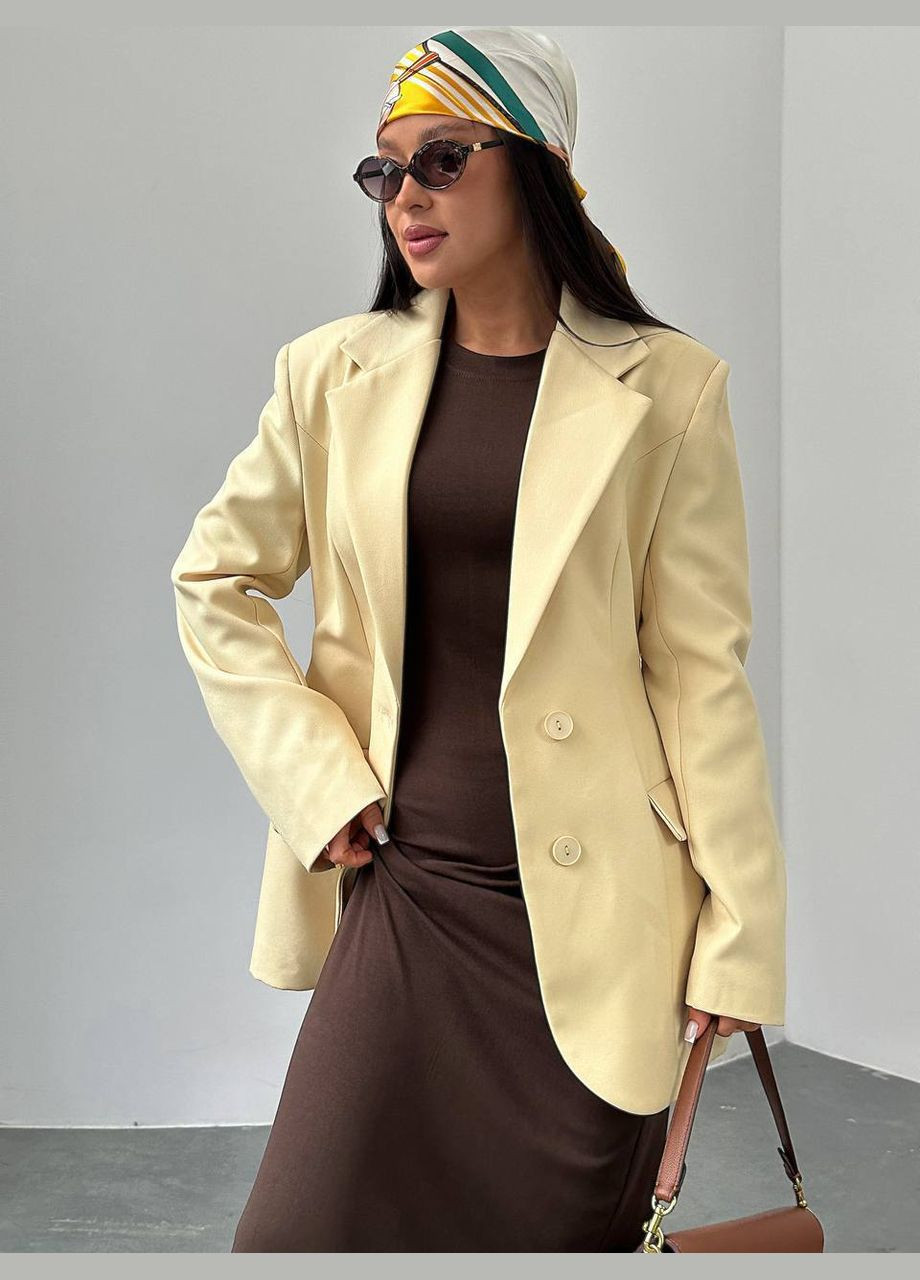 Коричневое деловое, повседневный женское платье с облегающим кроем Avanti однотонное