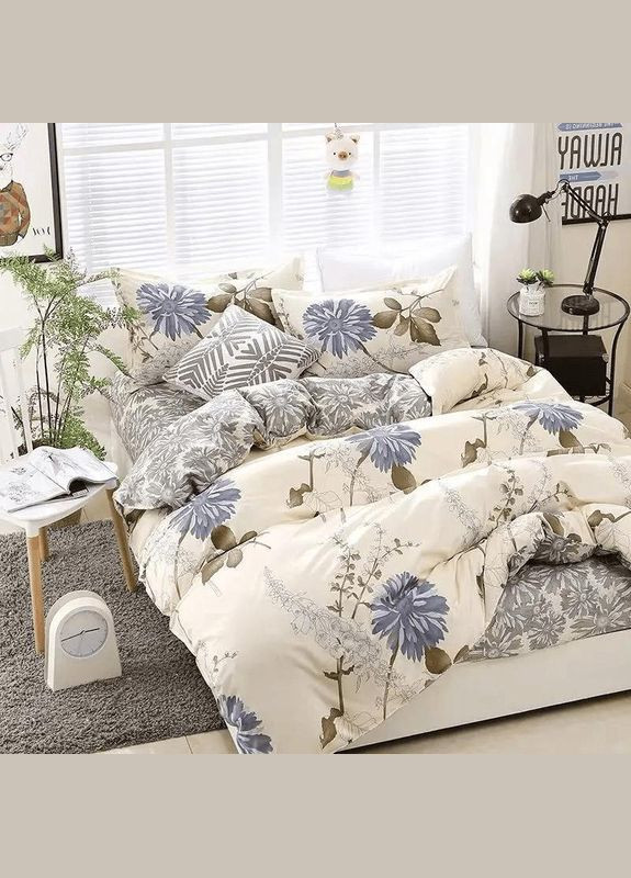 Постельное белье хлопковое Елис Двуспальное 180 x 220 Бязь Белое 70 х 70 No Brand (322706697)