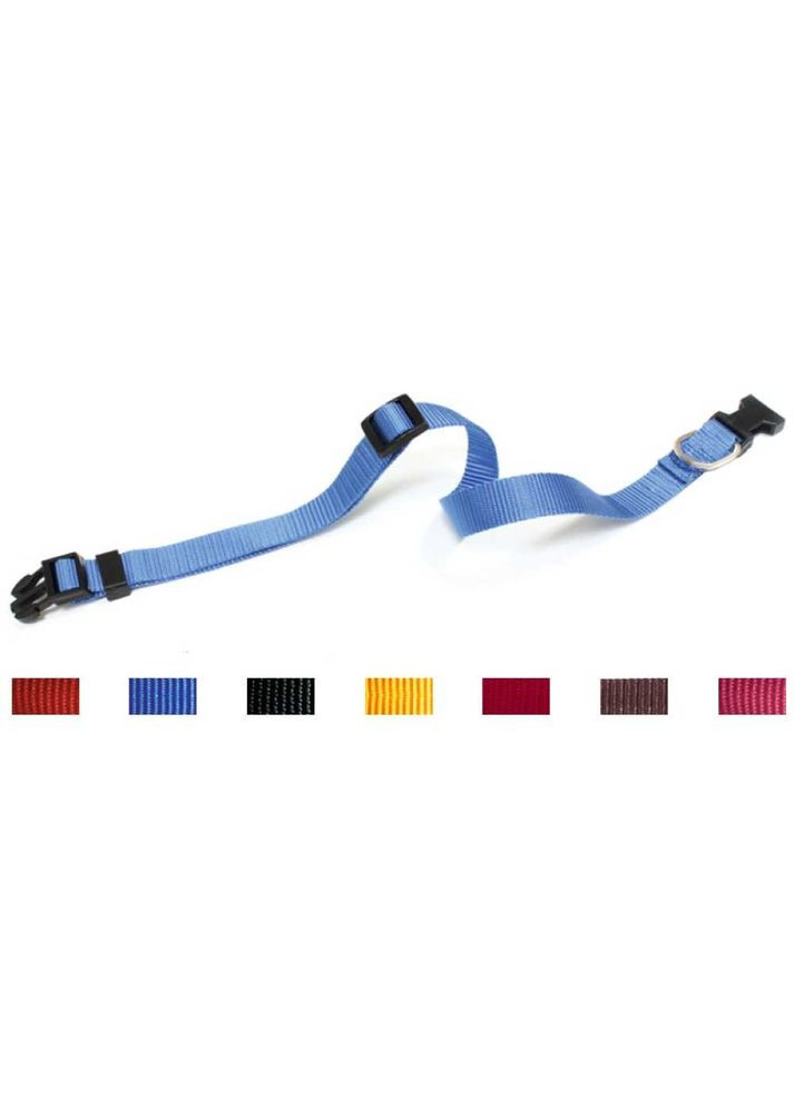 Нашийник нейлон, регульований, синій, 40 - 68 x 1.9 см (8023222013087) Croci (318100644)