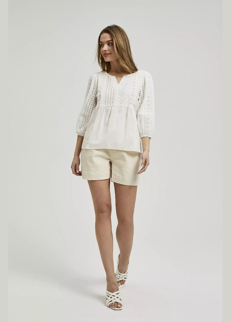 Молочная блузка женская Moodo