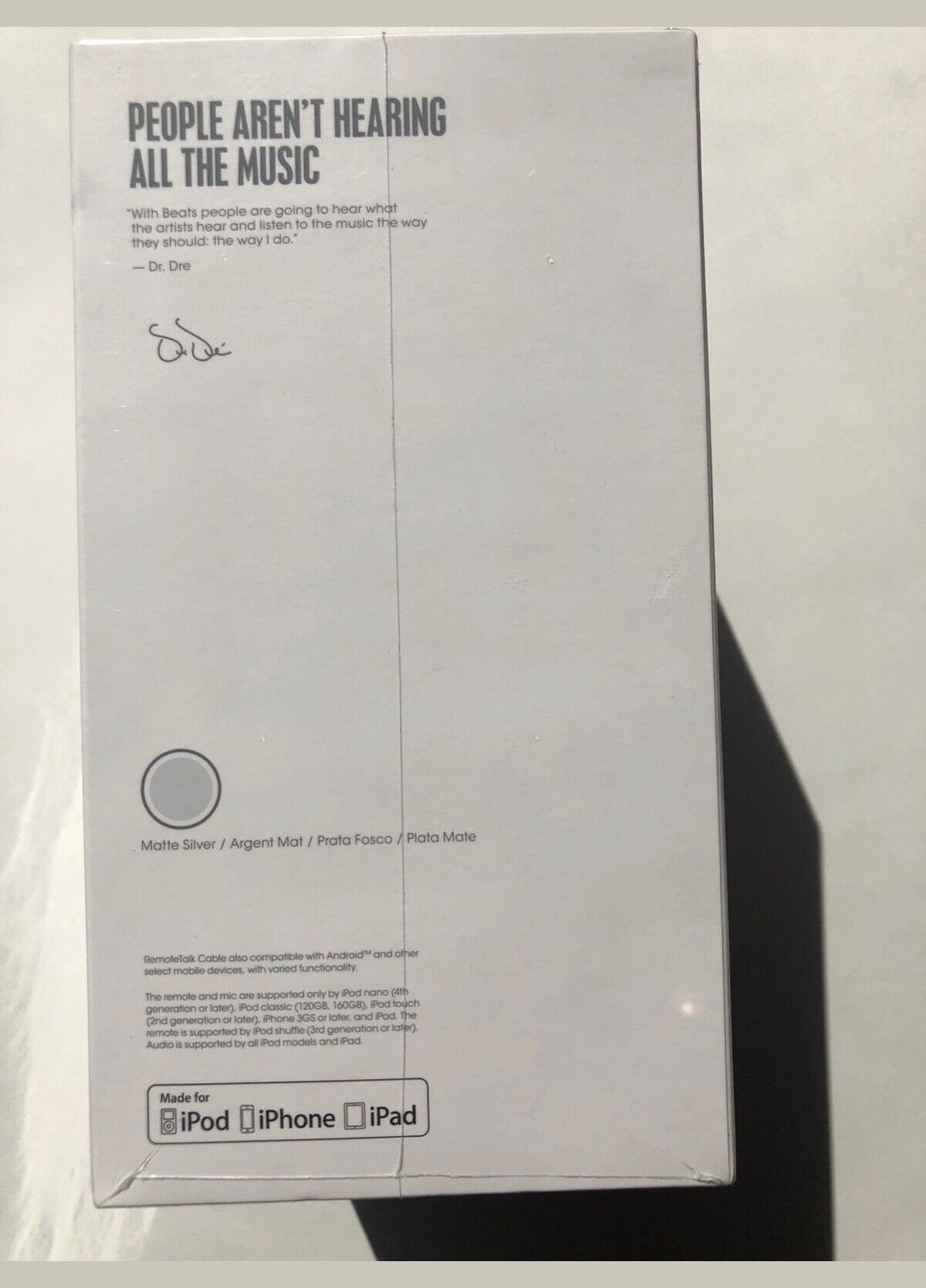 Бездротові навушники by Dr. Dre Solo3 Wireless Headphones Matte Silver (модель A1796) BEATS (293153729)