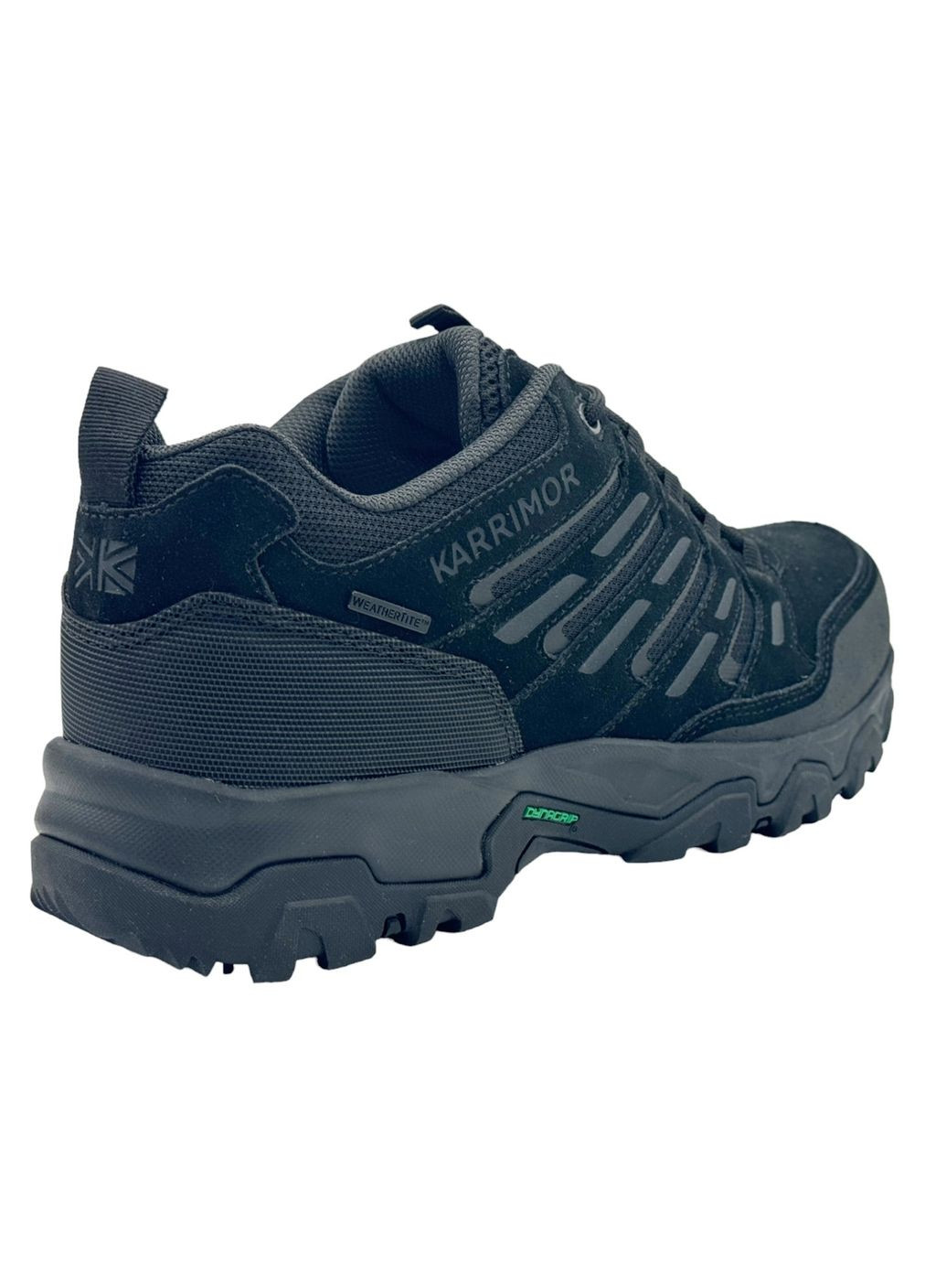 Черные кроссовки mount low mens walking shoes black 9.5(44) Karrimor