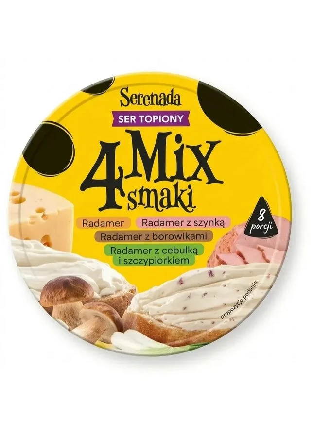 Сыр плавленый Mix 4 вкуса ассорти 140 г Польша Serenada (392890326)
