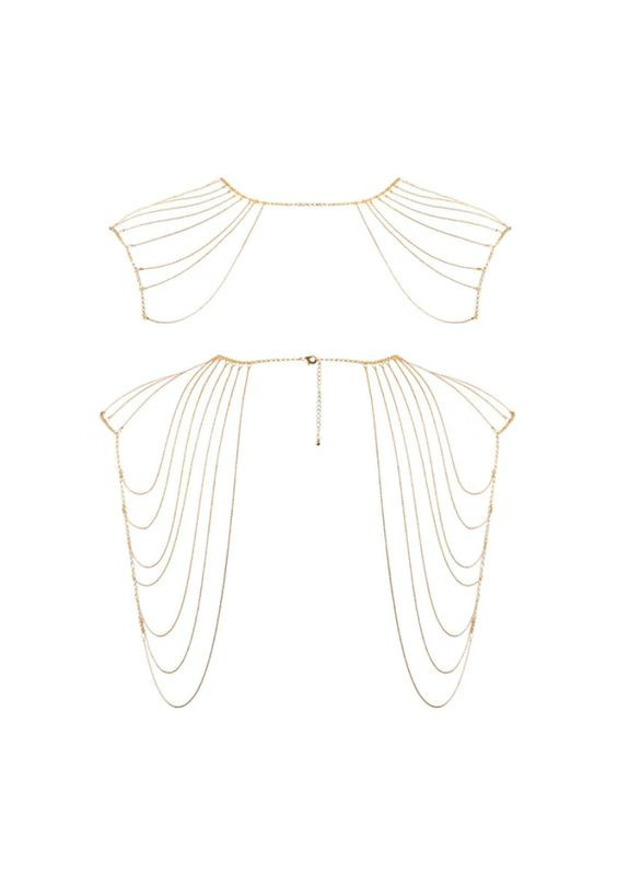 Золотий демісезонний ланцюжок на плечі indiscrets золотистий Bijoux